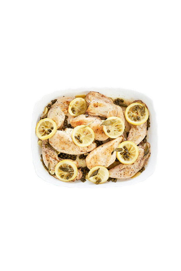 طبق تقديم مستطيل أوبال من سمارت كوزين، أبيض، 32 × 26 سم - 2