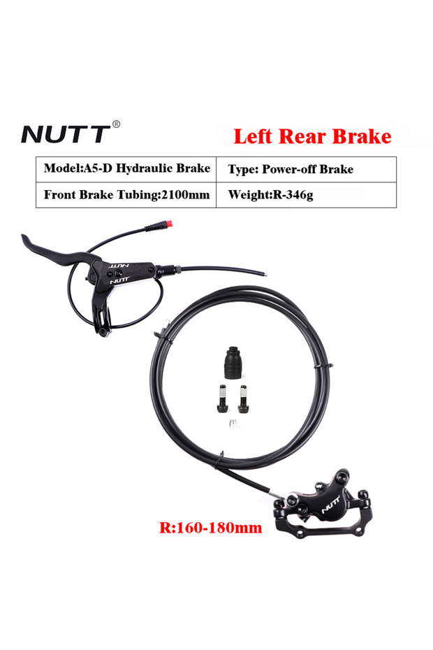 Left Rear NUTT A5-D Electric Scooter Hydraulic Brake For Zero 10X Mini KUGOO G1 Booster ES3 Dualtron