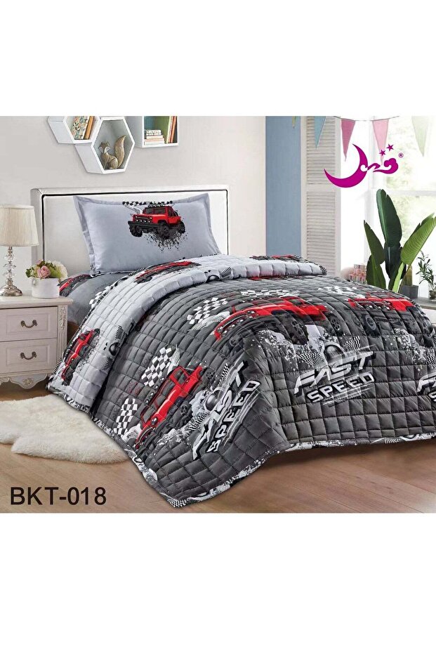طقم لحاف سرير مضغوط بثلاث قطع بأنماط للأطفال