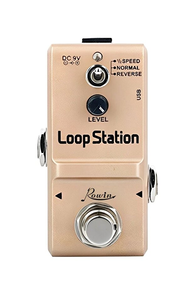 Rowin Mini Loop Station 48K Looper Pedal Unlimited Overdubs 10 Minutes of Looping, 1/2 time, and ... - 8