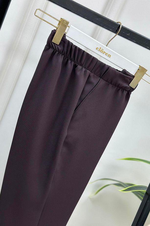 Dar Paça Model Kadın Pantolon Acı Kahve 1309 - 3