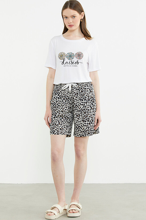 طقم شورت بطبعة الفهد - إكرو - 3