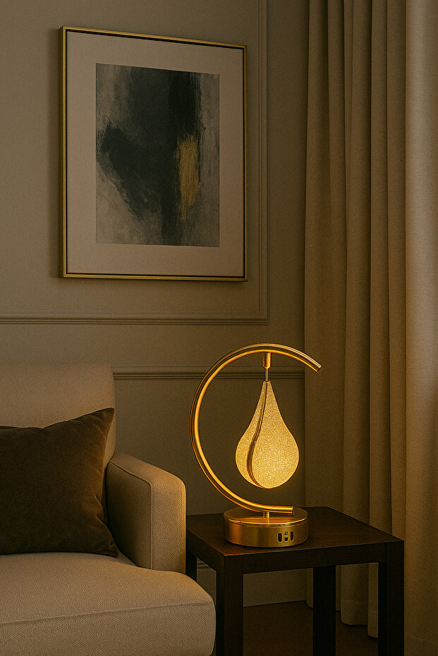 DAMLA MODEL GOLD ABAJUR - 2