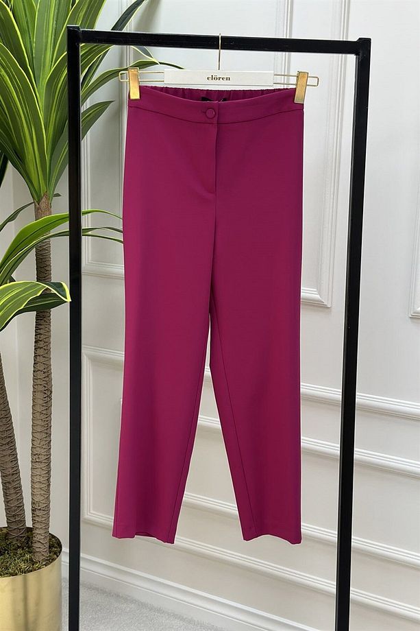 Havuç Model Kadın Pantolon Fuşya 1305 - 1