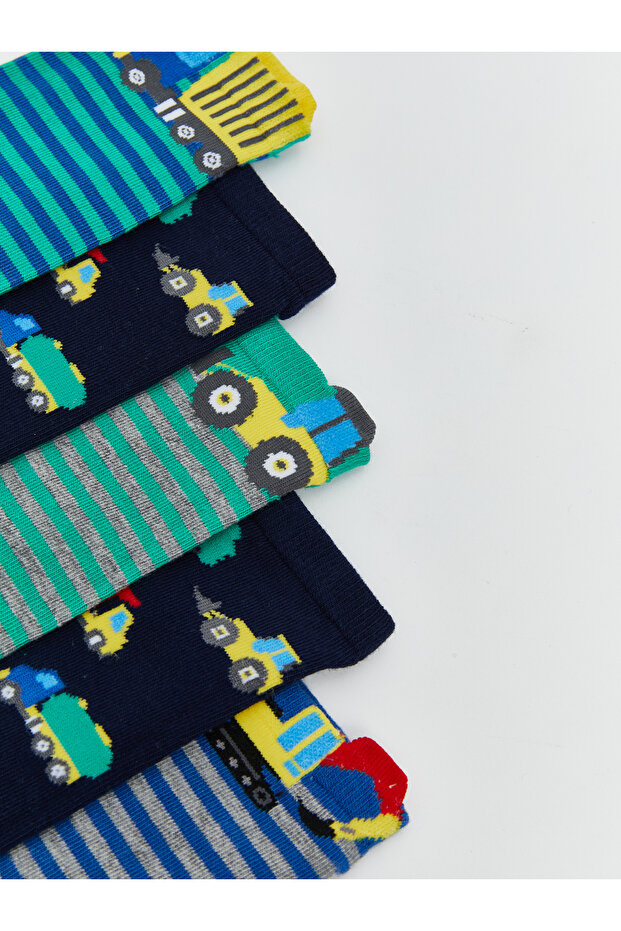 جوارب للأولاد منقوشة 5 قطع - 3