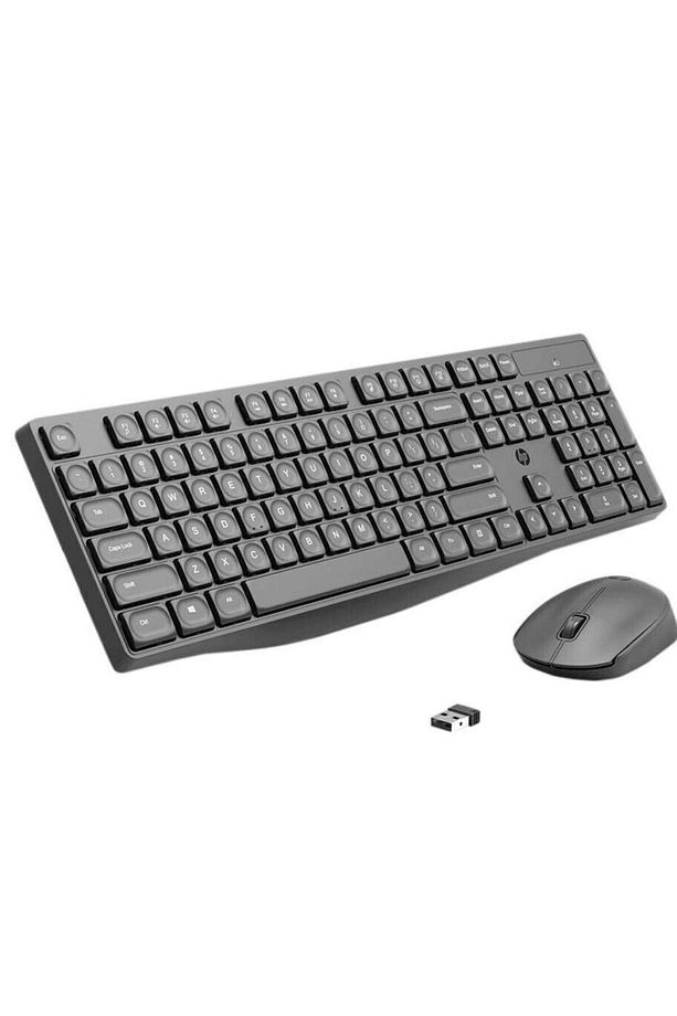 CS10 Kablosuz Wireless Sessiz Klavye Mouse Set İngilizce Q - 1