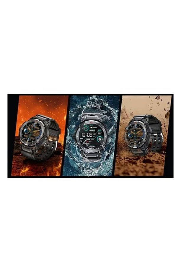 Süper Amoled Kulaklıklı Askeri Dağcı Smart Wach - 2