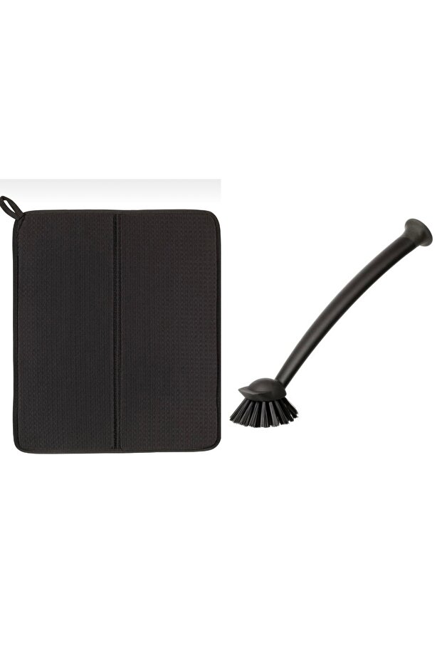 حصيرة الأطباق رمادية - فرشاة الأطباق رمادية - 1