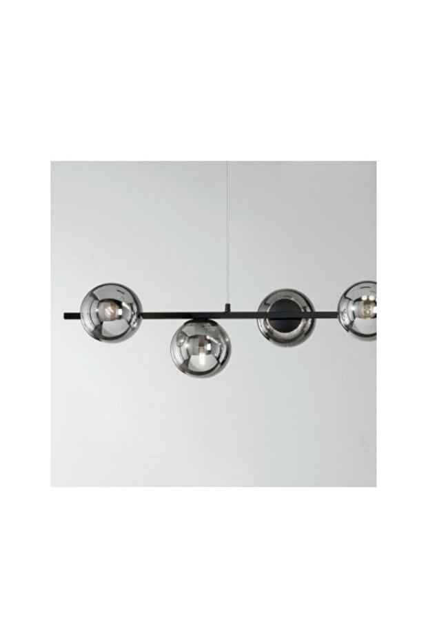 Chandelier On Cable Globe Smoke E27x3 - 3