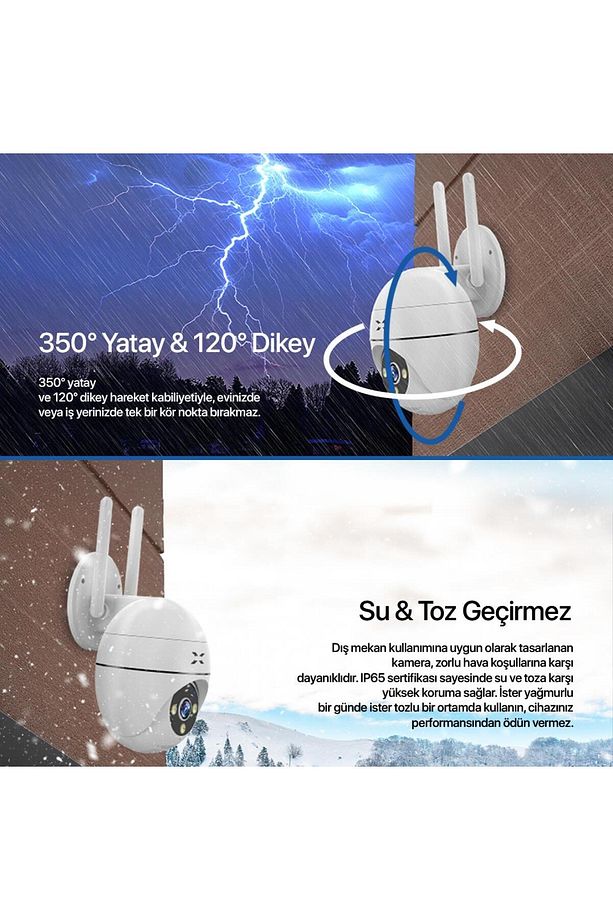 XENON X7266 FHD 3MP GECE G. WI-FI GUVENLIK KAM. - 6