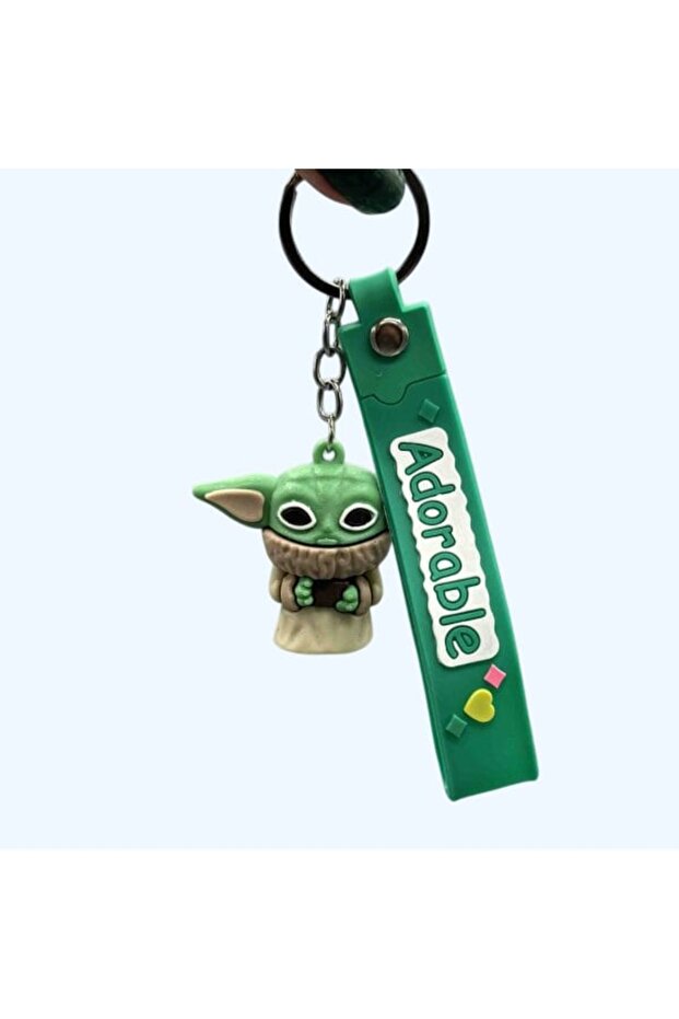 Baby Yoda Keychain – Mini Cute Bag and Key Accessory, Sweet Gift Figure
