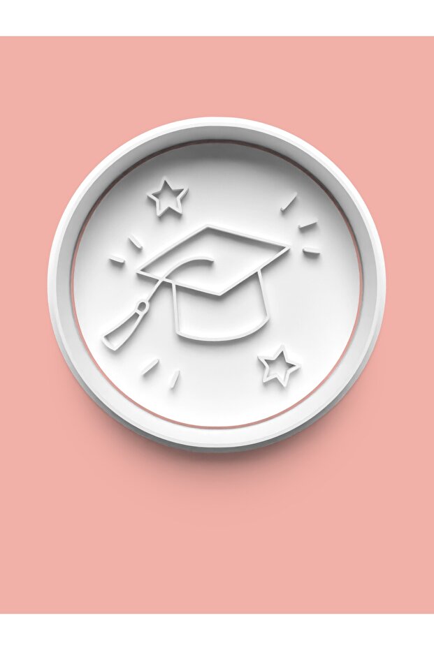 Graduation Themed Cookie Mold and Sugar Dough Mold