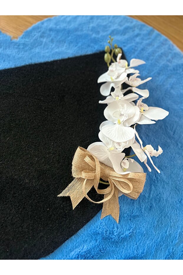 Black Mop with Orchids - 2