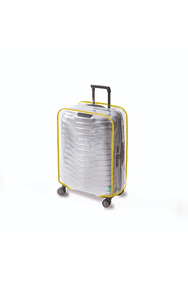 Transparent Suitcase Cover and Suitcase Protector Colorful Piping