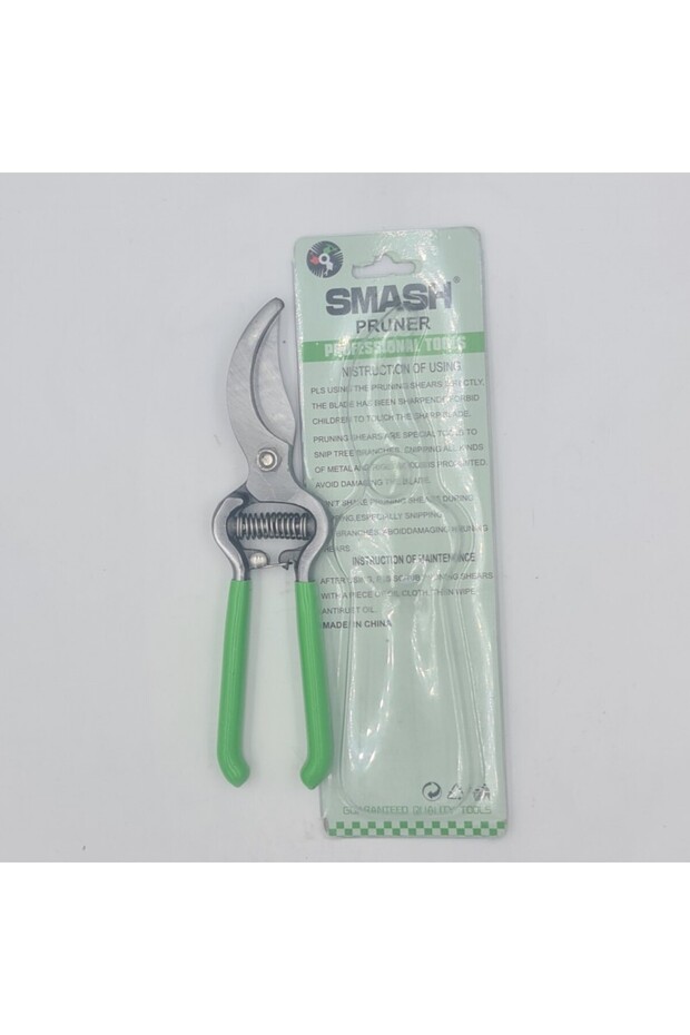 Vine pruning shears, with spring and automatic locking system, stainless steel - 2