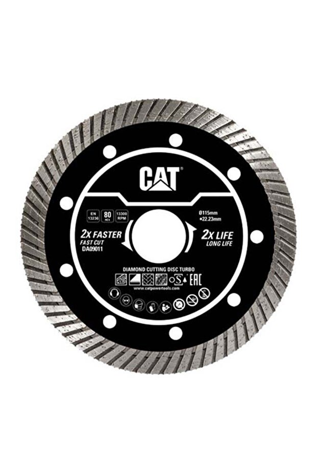 شفرة قطع الماس CAT DA09011 - توربو 115 مم 4.5