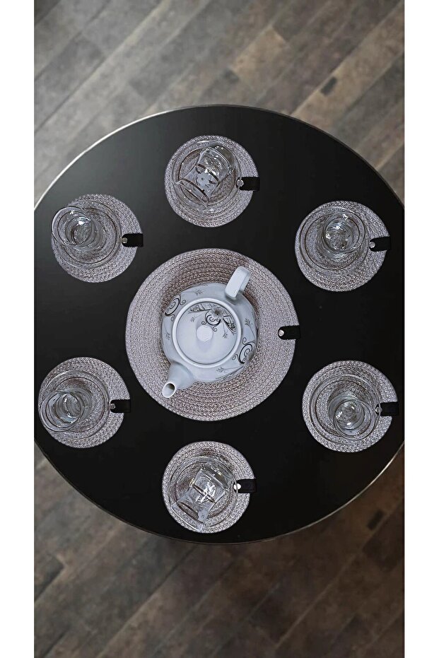 Nihale Coasters Set of 6 Pieces Cream Color