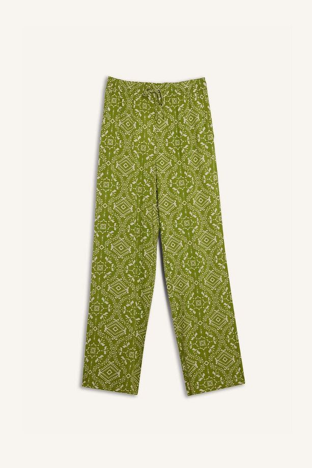 Regular Fit Desenli Esnek Belli Düz Paça Pantolon D8844AX25SP - 1