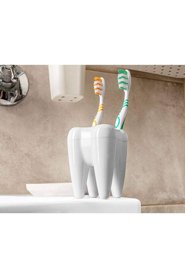 Toothbrush holder - tooth-shaped - 4
