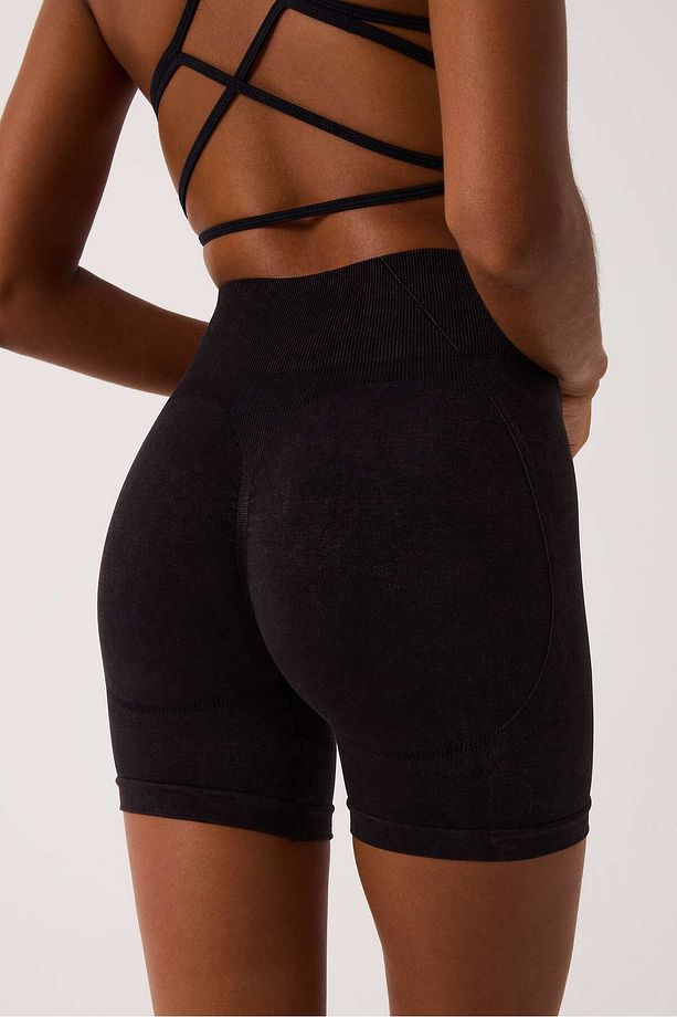 Glowfit Yüksek Bel, Toparlayıcı Seamless Şort - 2
