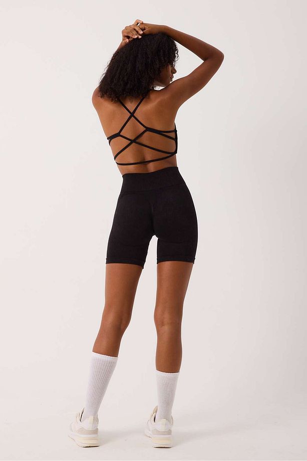 Glowfit Yüksek Bel, Toparlayıcı Seamless Şort - 5