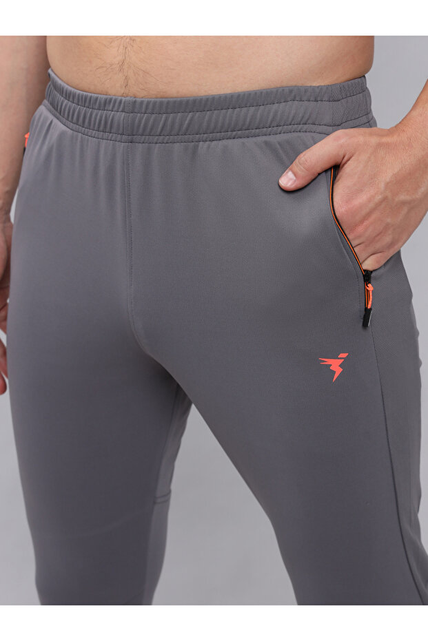 بنطال رياضي مطاطي سادة مع جيوب - 2