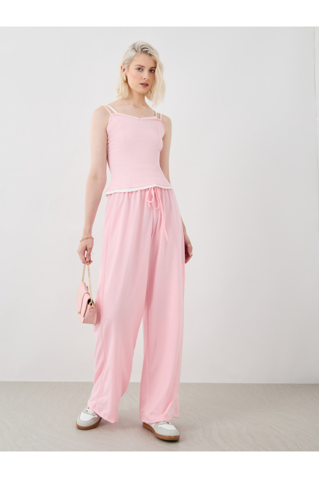 Solid Multi Strap Regular Fit Cami Top - 2