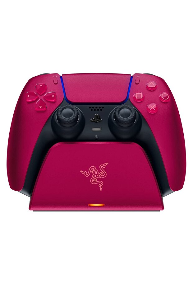 حامل شحن سريع لجهاز PS5 - مرخص رسميًا، مزود بمنفذ USB لوحدة التحكم DualSense