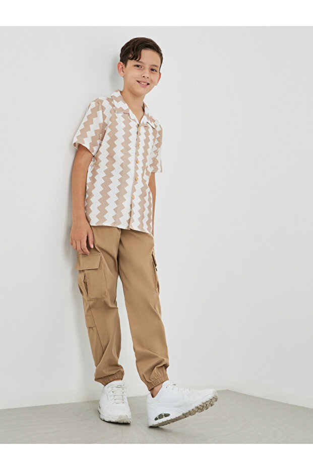 بنطلون كارغو بقصّة عادية مع رباط - 2