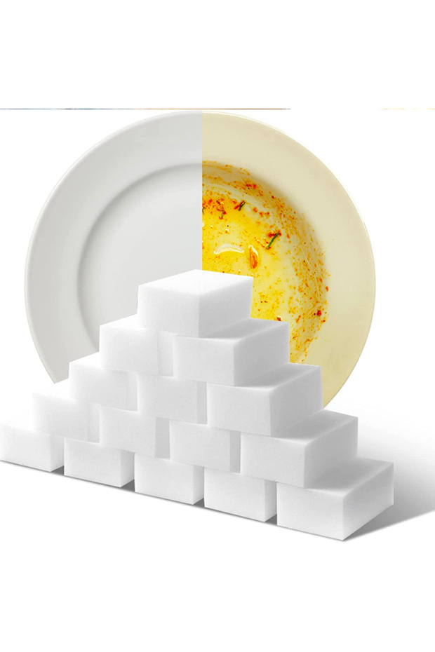 10pcs White Melamine Foam Magic Cleaning High Density Nano Melamine Kitchen Magic Sponge