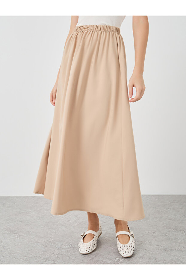 تنانير متوسطة الطول بتصميم A سادة - 2