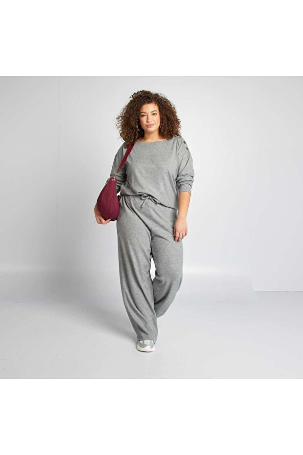 Soft knit trousers GREY