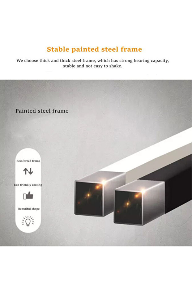 2 Tier Square End Table Sofa Side Table Living Room Small Coffee Table 50*30*60cm - 4