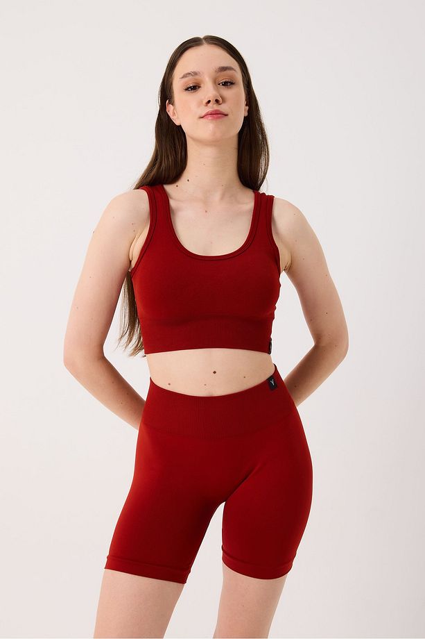 Essential Yüksek Bel Toparlayıcı Seamless Şort - 1