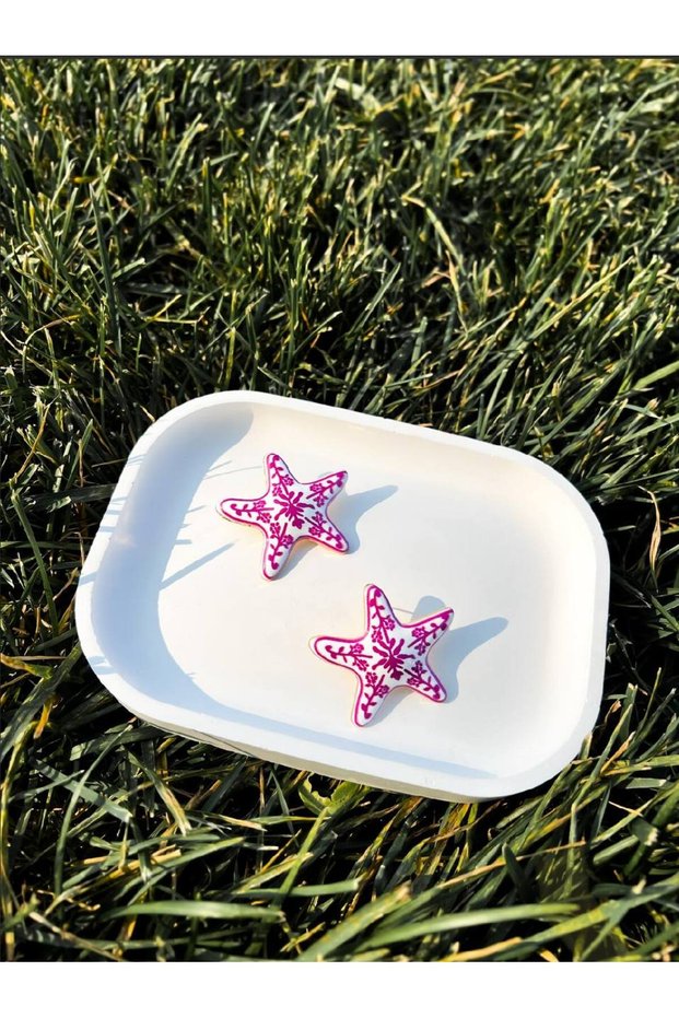 Brand Ceramic Starfish Earrings