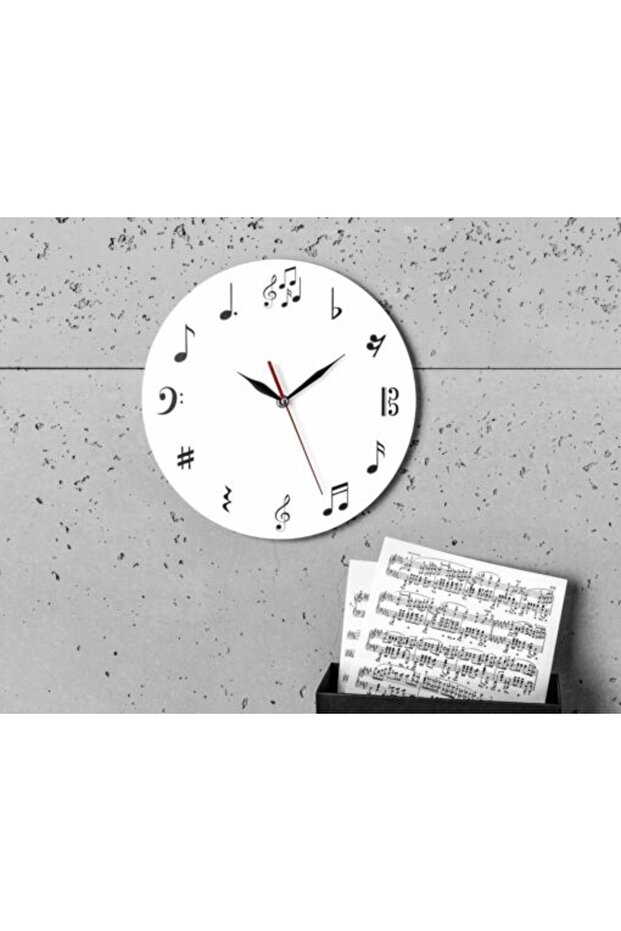 Wall Clock with Musical Notes - 4