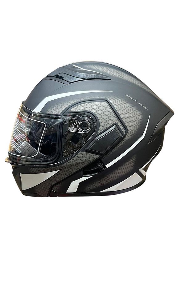 MOTOTEZ JİEKAİ JK902 LUX ÇENE AÇILIR MOTOSİKLET KASKI - 3