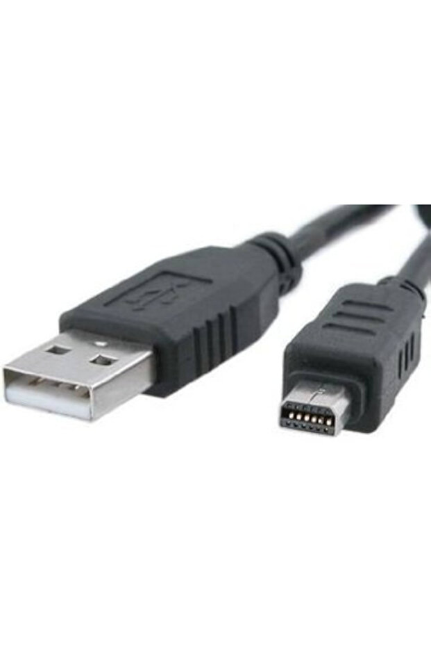 كابل كاميرا رقمية متوافق مع أوليمبوس CB-USB5/CB-USB6 12 P USB 12 دبوس كابل