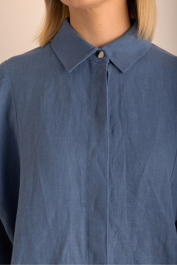 Rahat Form Keten Bluz - 3