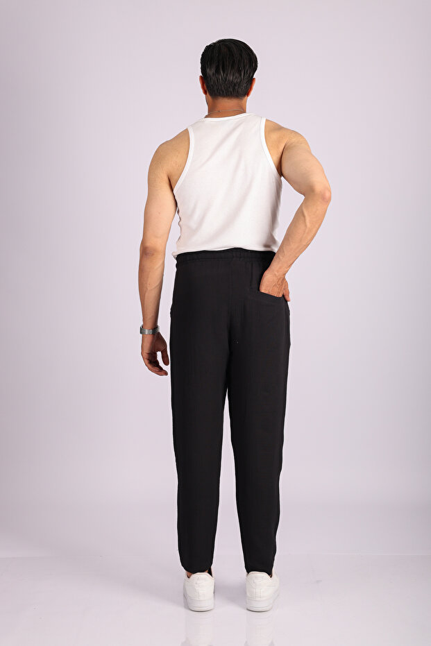 Müslin Kumaş Erkek Basic Pantolon - 2