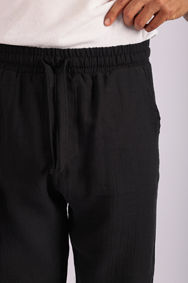 Müslin Kumaş Erkek Basic Pantolon - 8