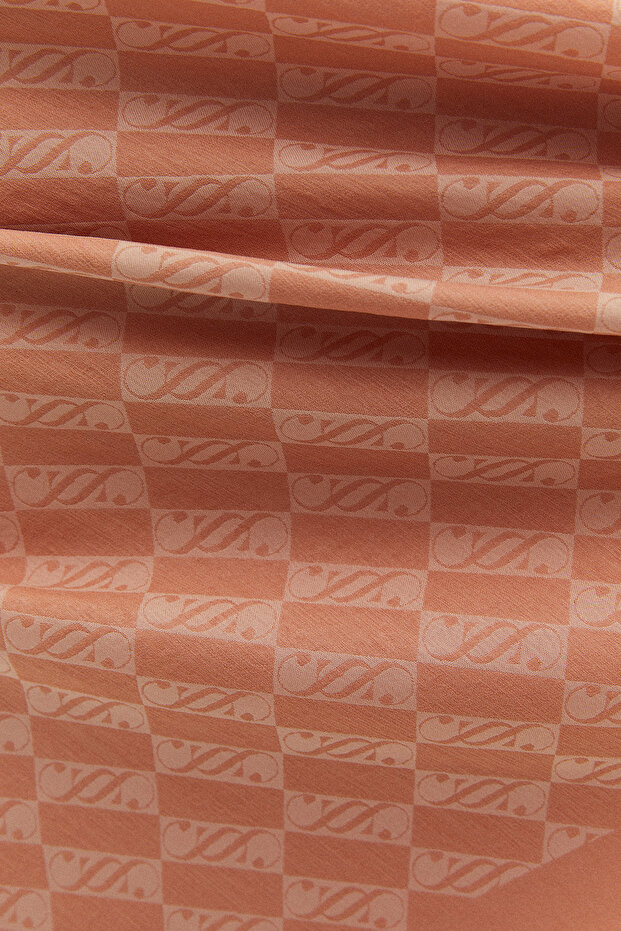 SS Logolu Monogram Eşarp - 7