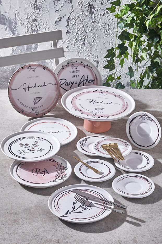 Rosy 19 Piece Presentation and Service Set