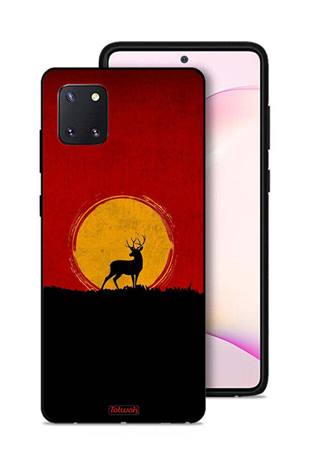 Samsung Galaxy Note 10 Lite Protective Case Cover Deer And Moon Artwork