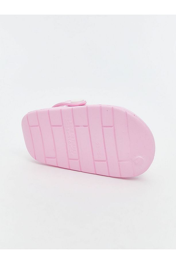 Pembe Hello Kitty Baskılı Kız Bebek Plaj Sandaleti - 4