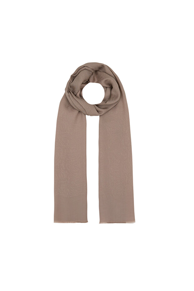 Four Seasons Light Stone Patterned Monogram Shawl - 2