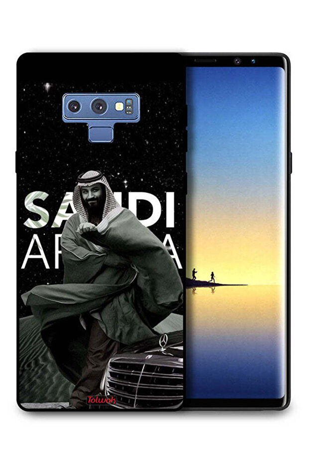 غطاء حماية لهاتف سامسونج جالكسي نوت 9 ولي العهد الأمير محمد بن سلمان