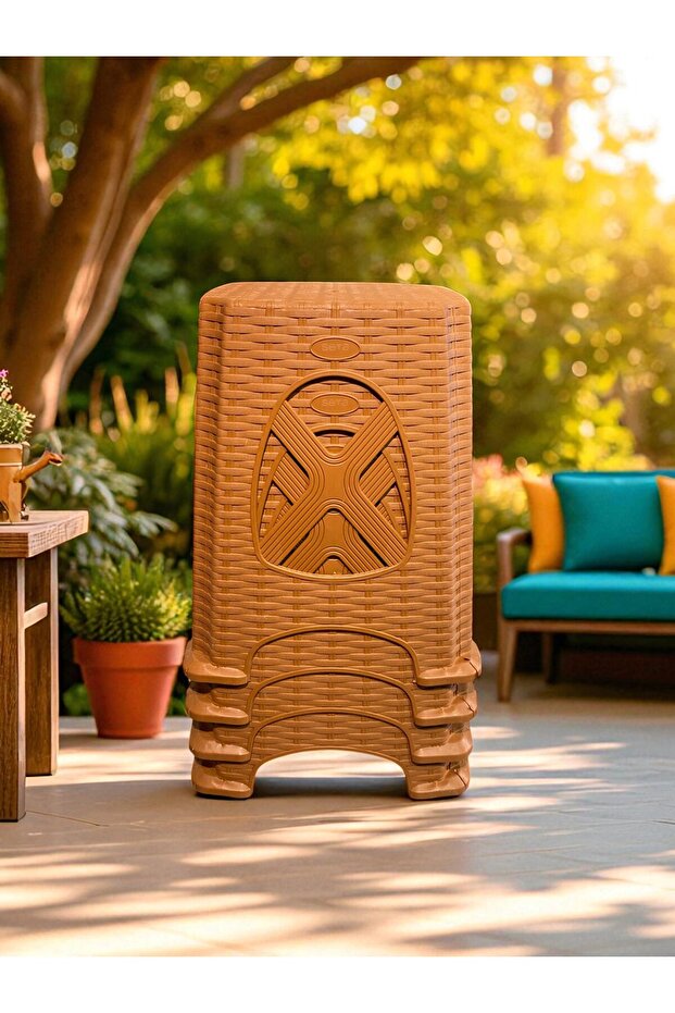 Plastik Tabure 6 Adet, 45cm Tabure, Çapraz Tabure - 4