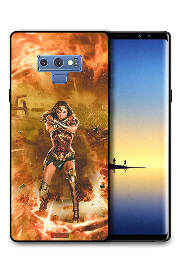 غطاء حماية لهاتف سامسونج جالكسي نوت 9 بتصميم Wonder Women