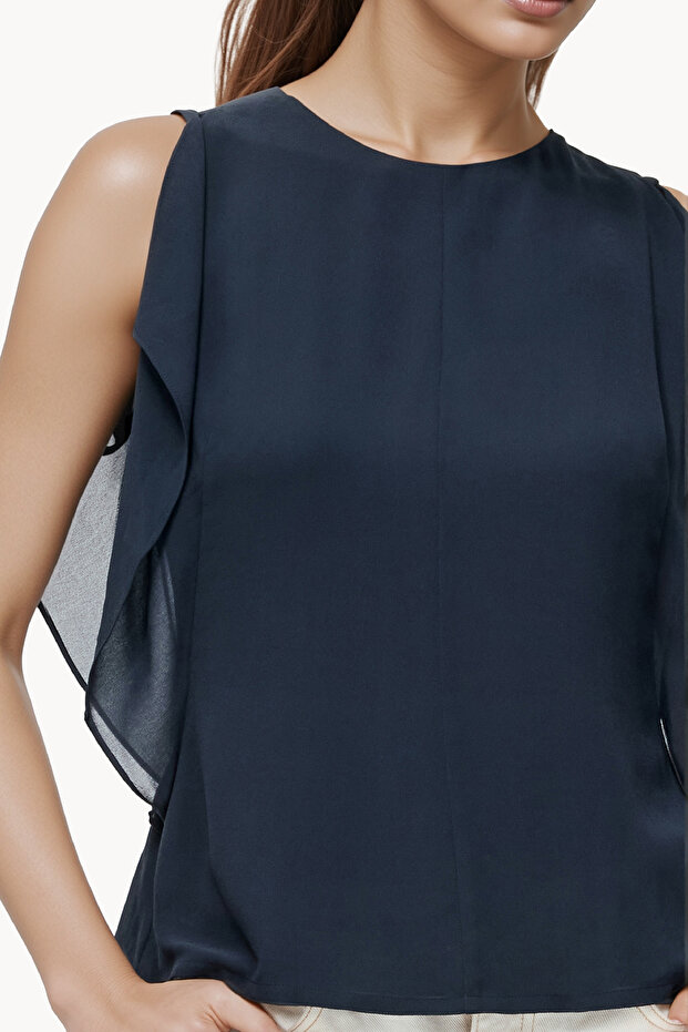 Plain Regular Round Neck Top - 5